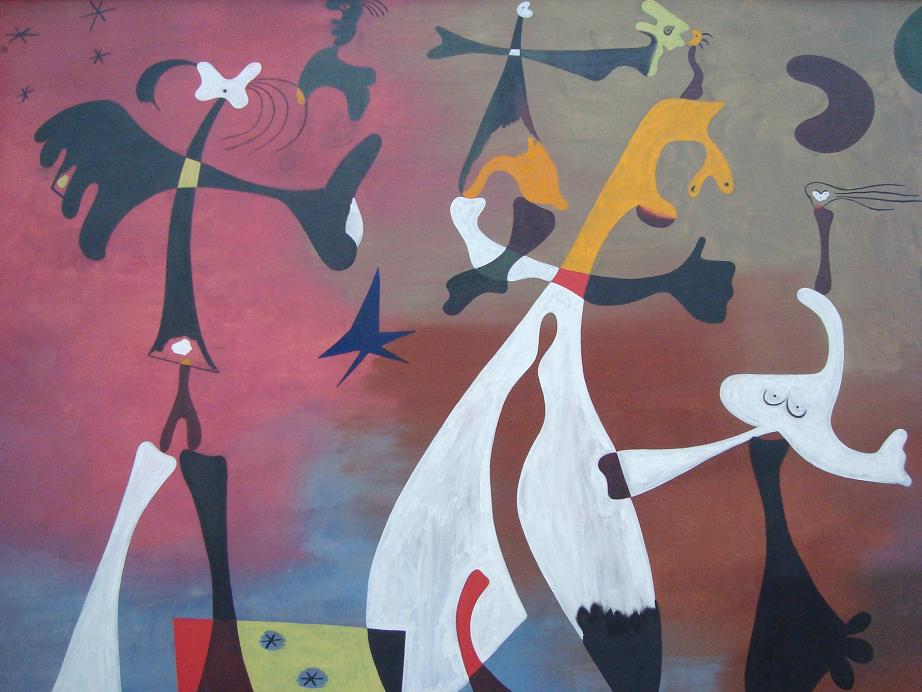 Personnages with Star by Joan Miro